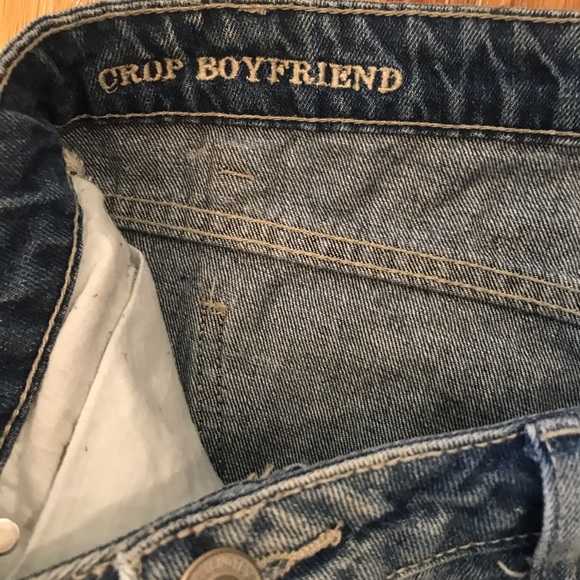 Distressed Bluenote Jeans Boyfriend CROP - Picture 3 of 5
